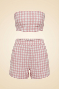 Riviera Paige Gingham Shorts & Jacket