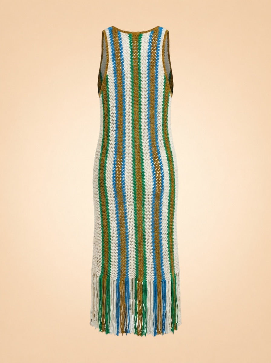 Printed Midi Length Dress