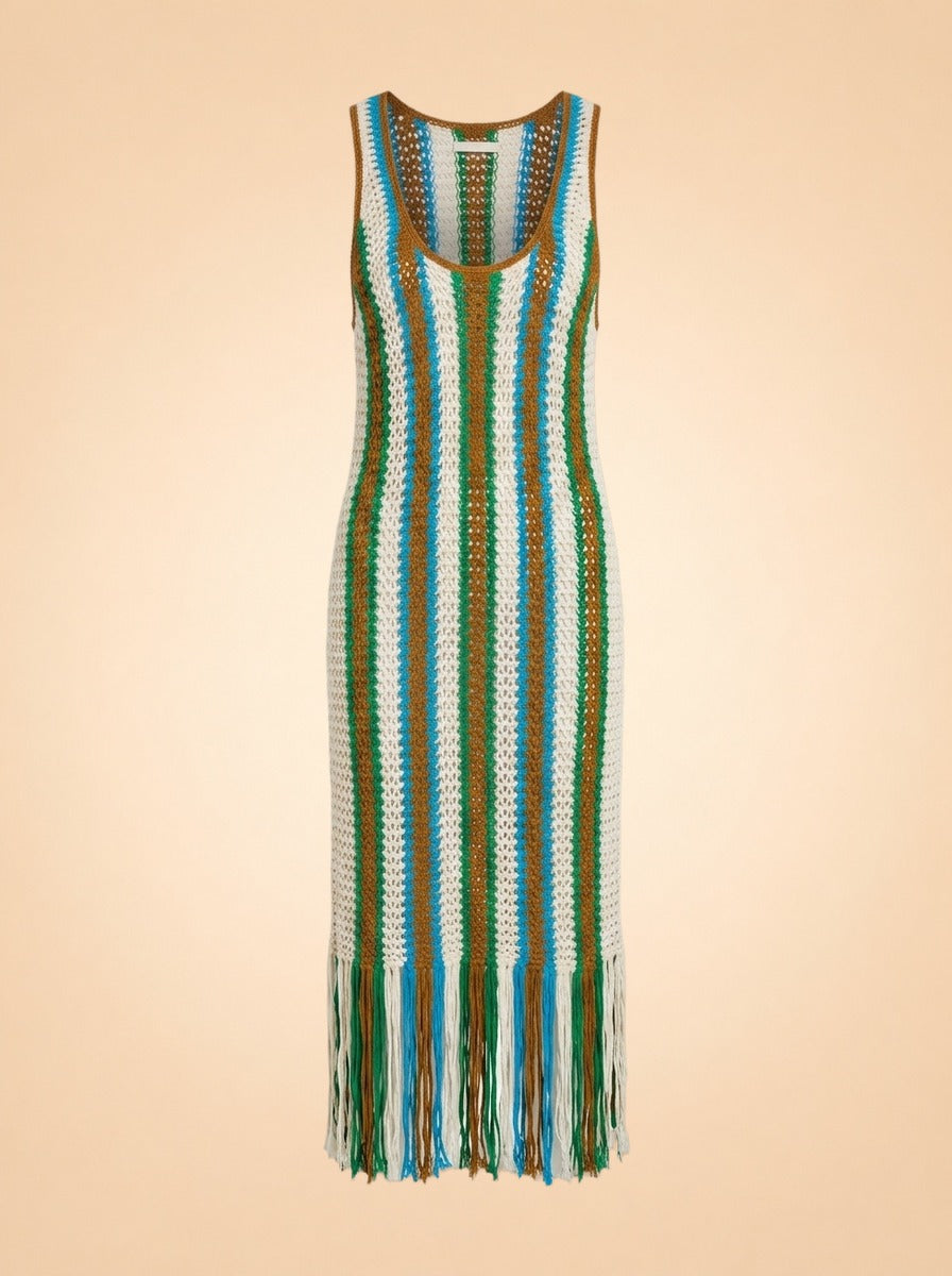 Printed Midi Length Dress