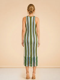 Printed Midi Length Dress