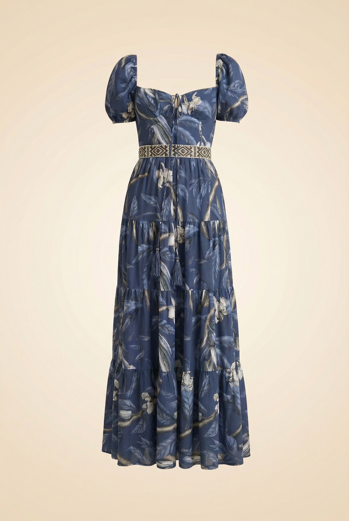 Floral Tiered Midi Dress