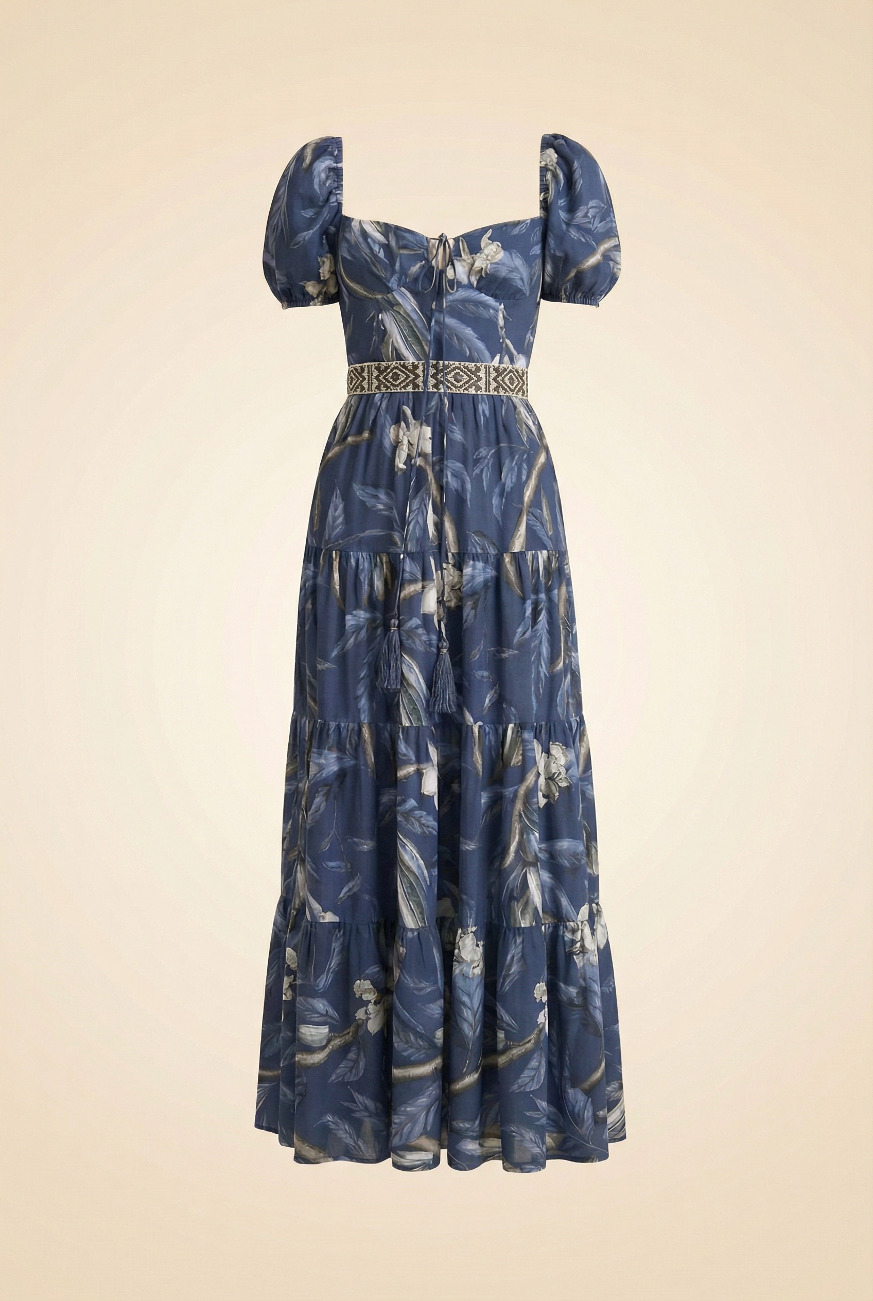 Floral Tiered Midi Dress