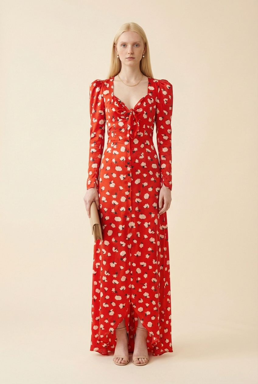 Long Silk Dress