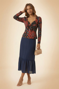 Floral Top in Red