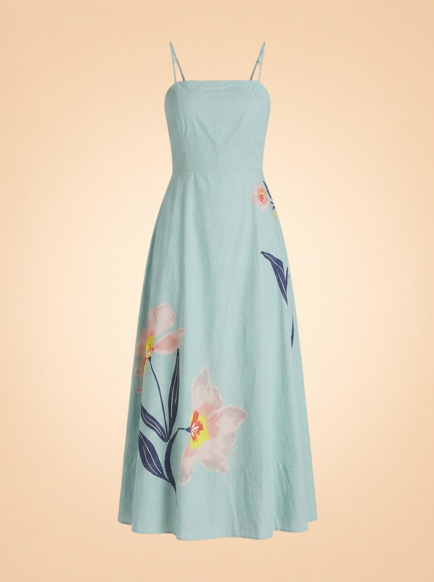Riley Ankle Dress by Cleo Bella — front detail