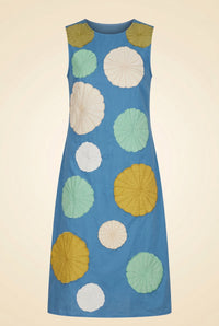 Mosaic Embroidery Waller Dress