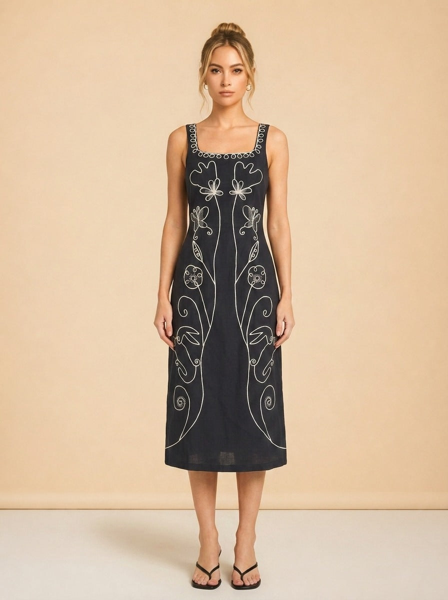 Ruxandra Midi Dress model_front