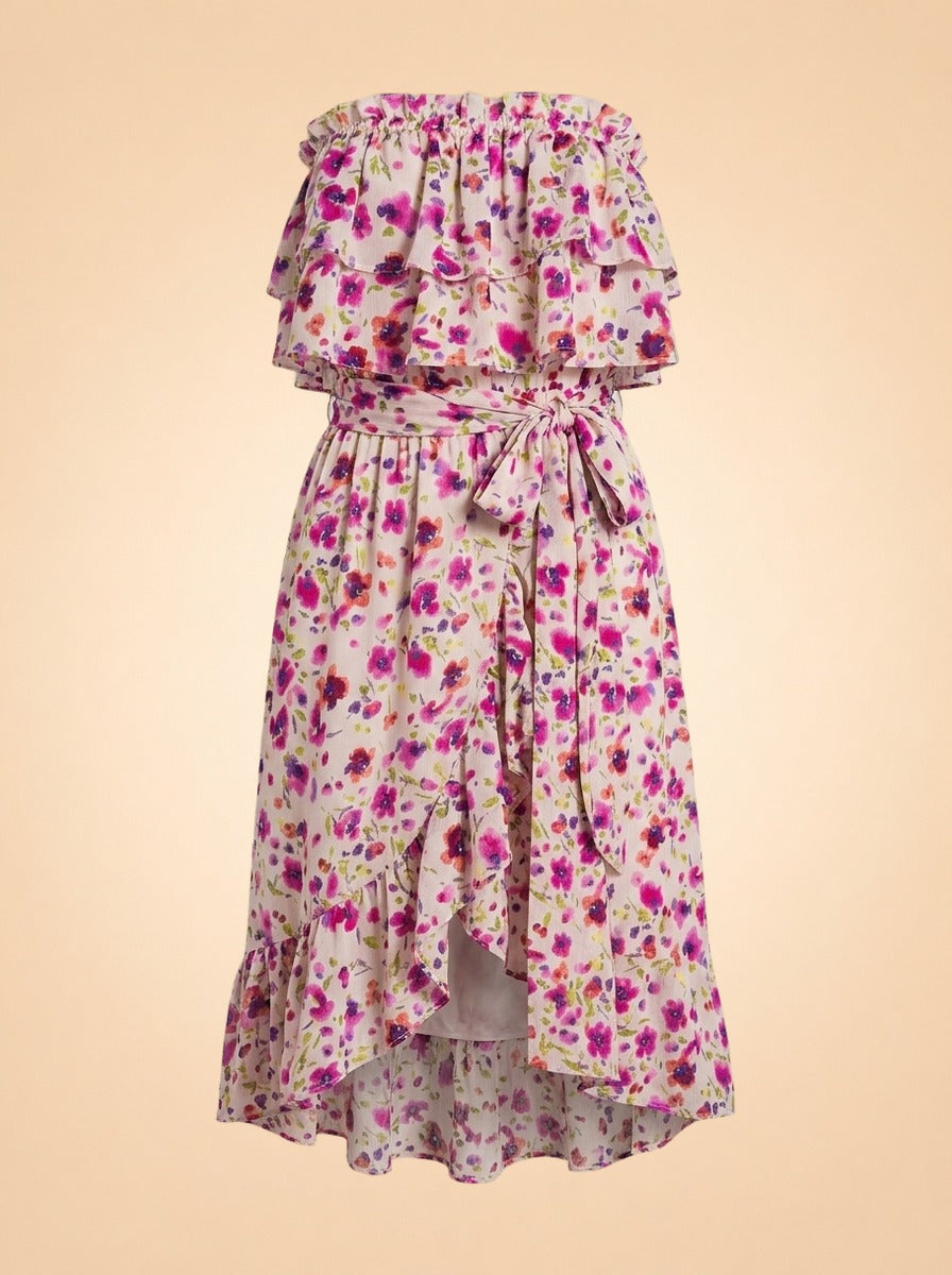 Sabella Strapless Floral Maxi Dress ghost_front
