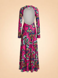 Eywasouls Malibu Sammy Dress in Orchid Botanica — back