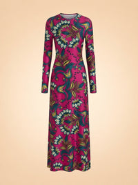Eywasouls Malibu Sammy Dress in Orchid Botanica — front