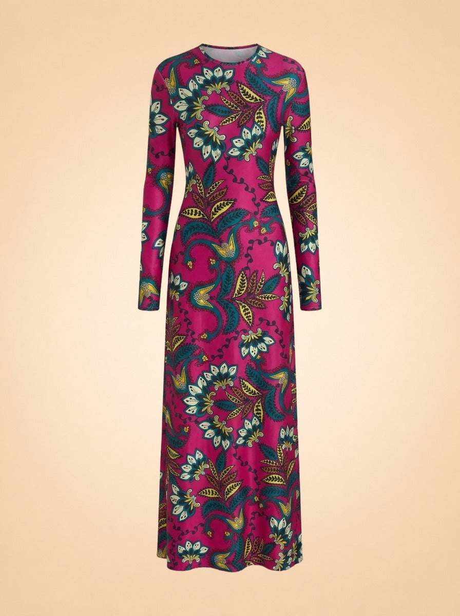 Eywasouls Malibu Sammy Dress in Orchid Botanica — front