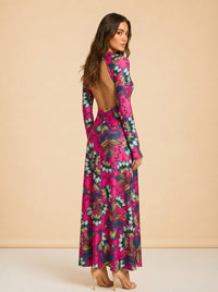 Eywasouls Malibu Sammy Dress in Orchid Botanica — detail