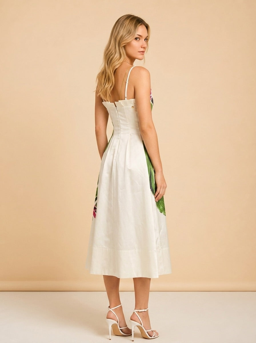Aje Strapless Floral Mini Dress — detail