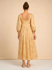 Sylvie Fleur Puff-Sleeve Dress — Rebecca Taylor