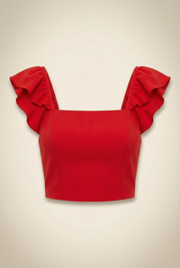 Red Crop Top