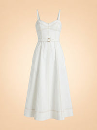The Fiona Dress – Off White ghost_front