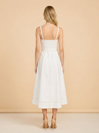 The Fiona Dress – Off White model_back