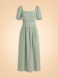 The Grayson Dress in English Ivy ghost_front