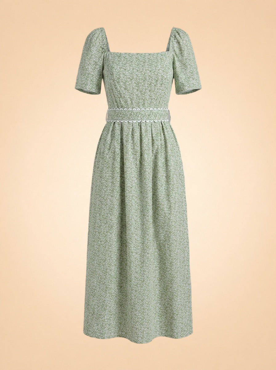The Grayson Dress in English Ivy ghost_front