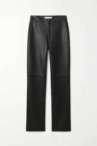 The Row Leather Pants in Black