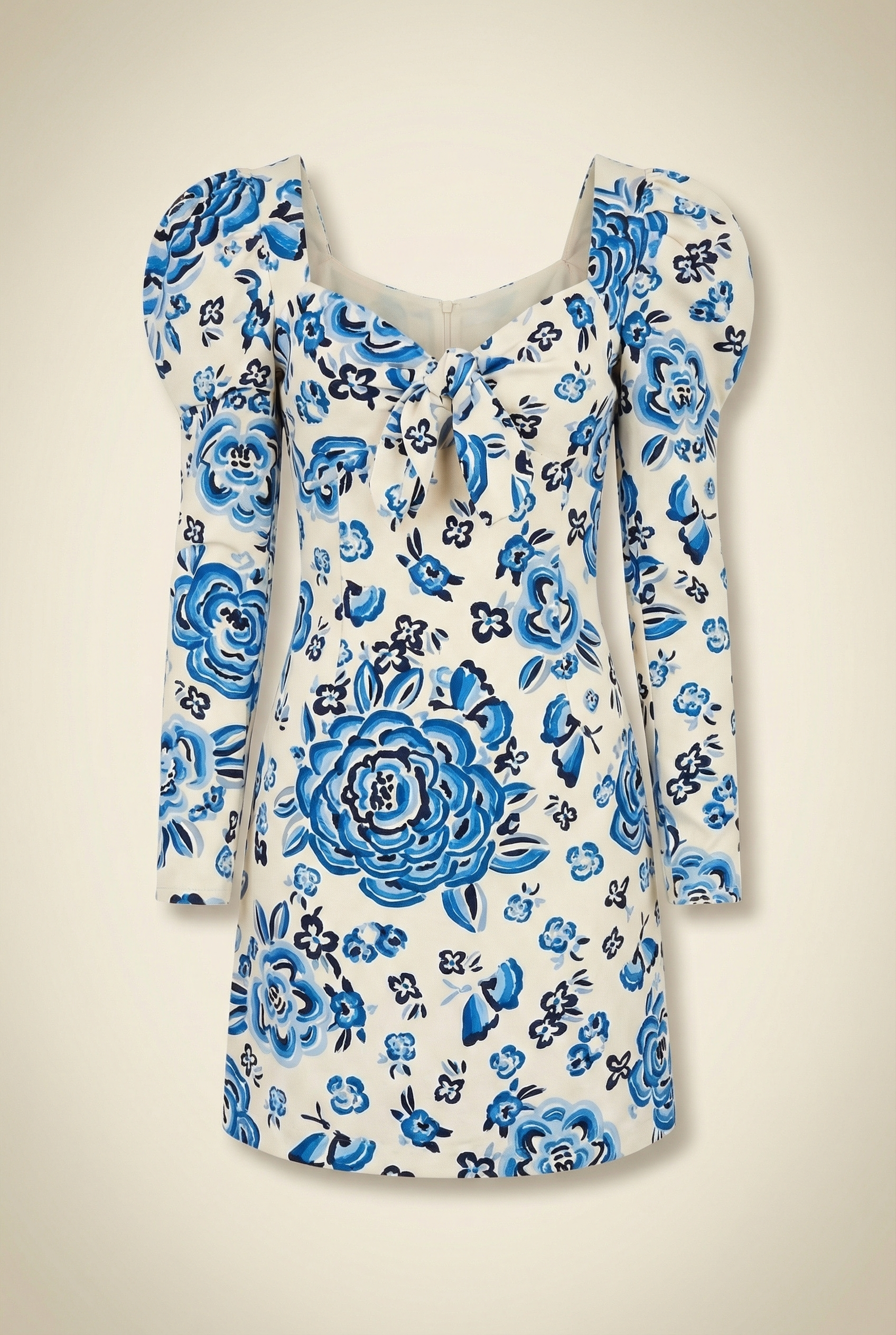 Floral Midi Dress Blue