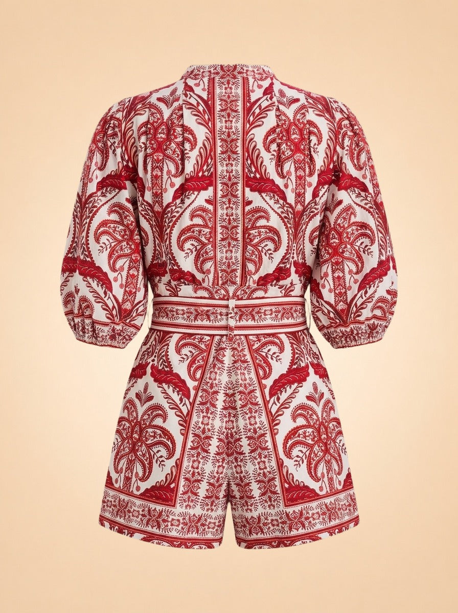 Tropical Cameo Romper
