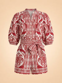 Tropical Cameo Romper