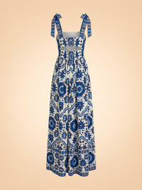 Tula Floral Cotton Poplin Maxi Dress