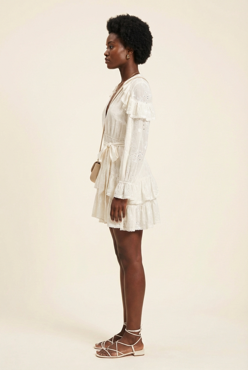 Cream Lace Coverup