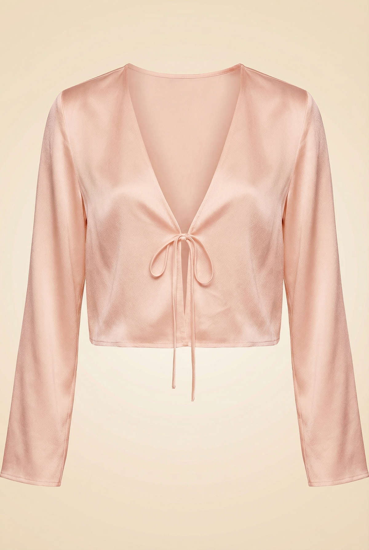 Long Sleeve Tie Top