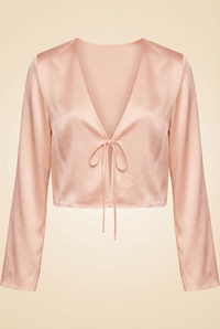 Long Sleeve Tie Top