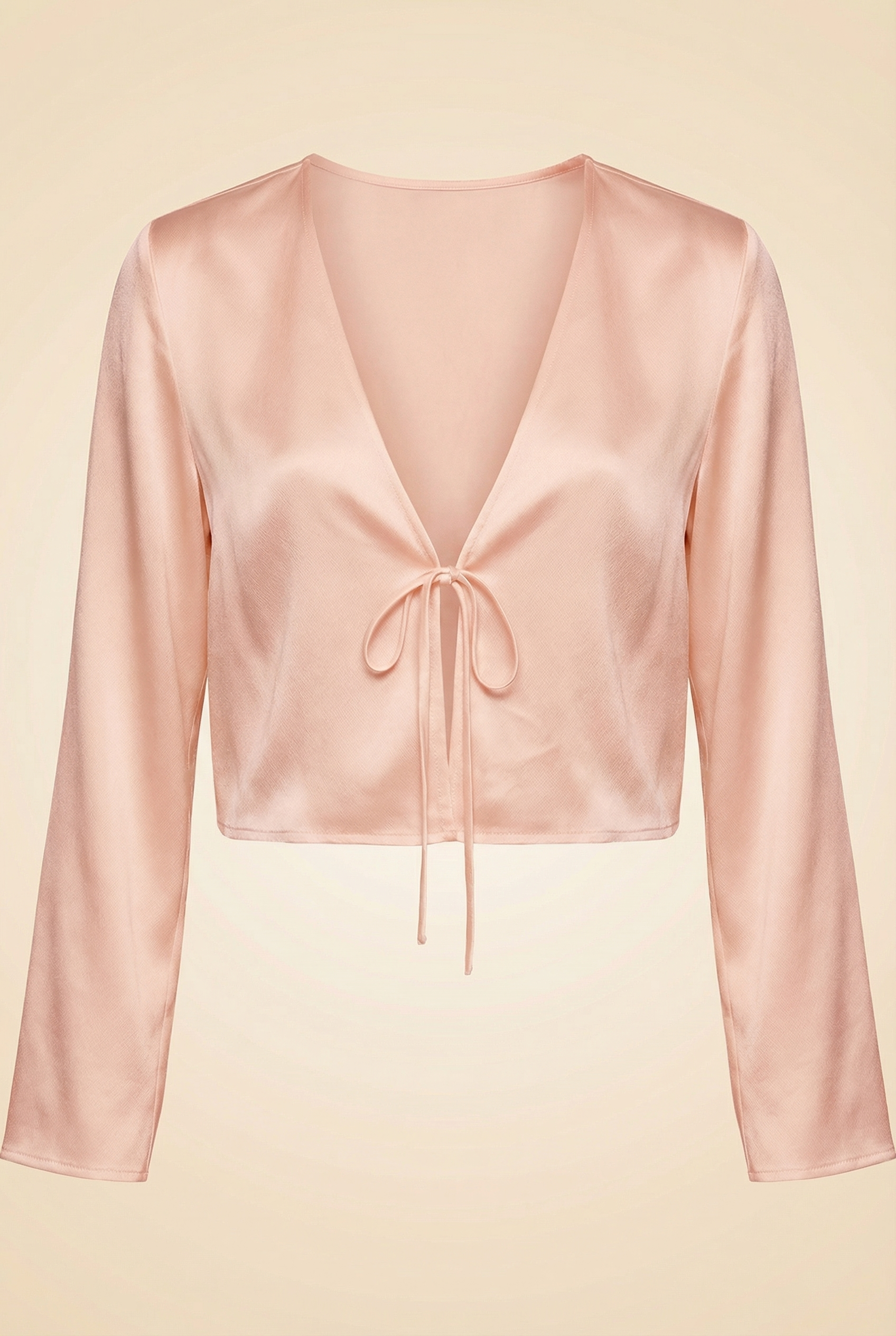 Long Sleeve Tie Top