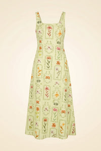 Green Floral Dress