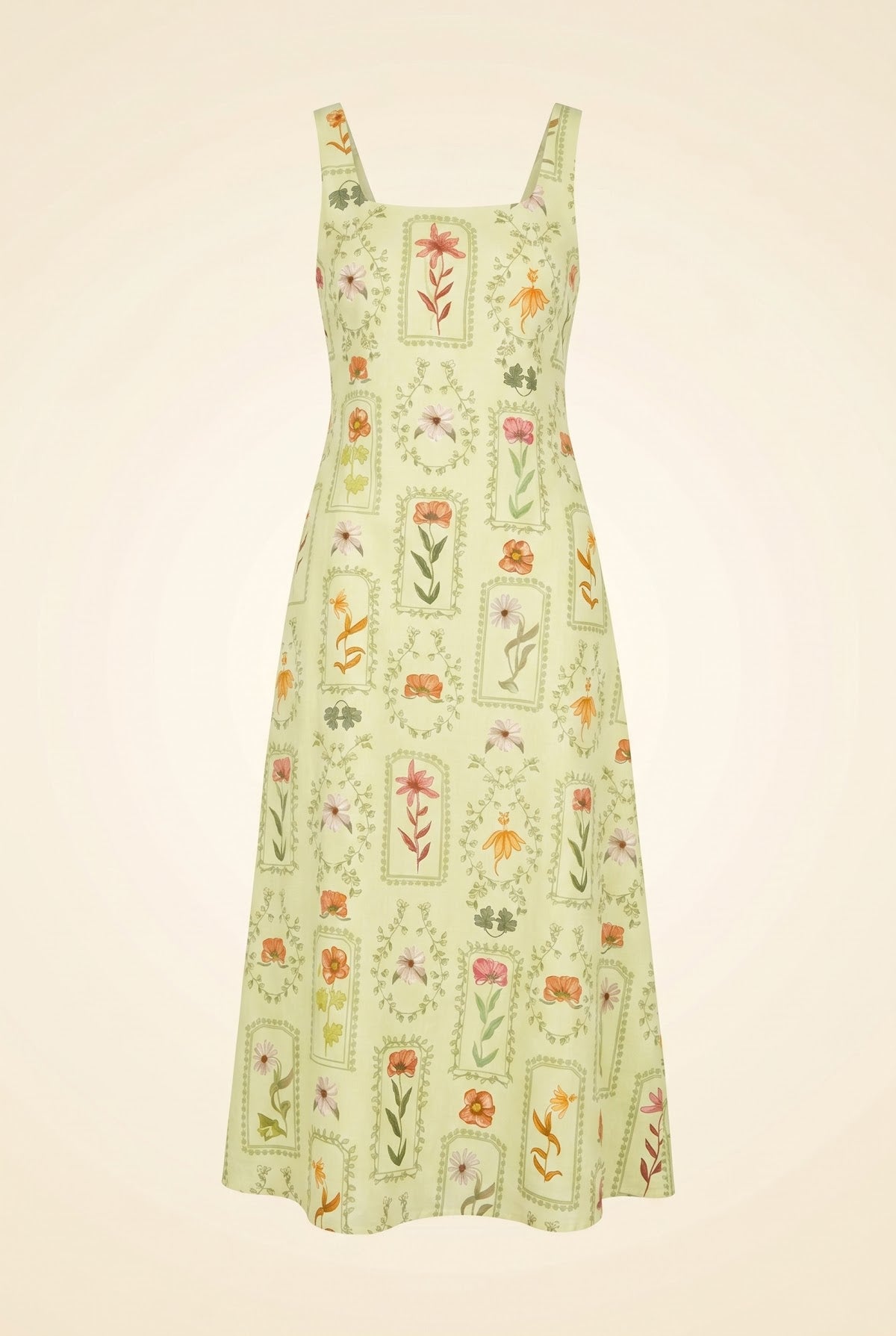 Green Floral Dress