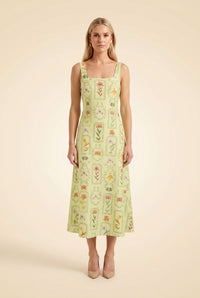 Green Floral Dress
