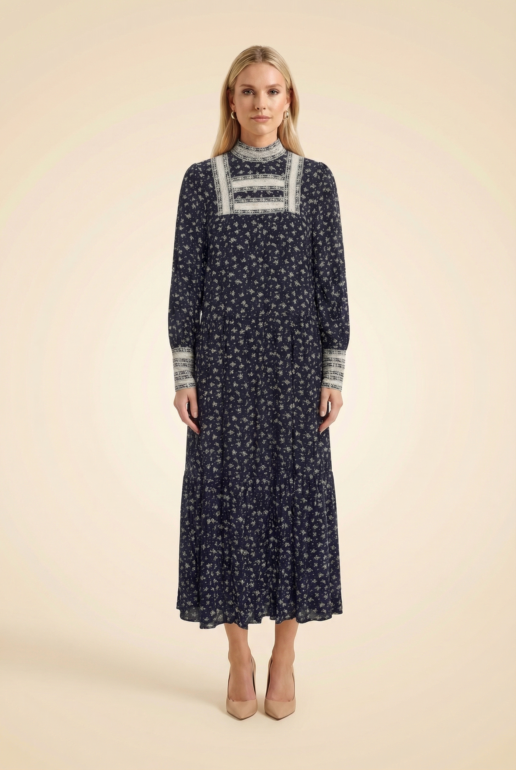 Floral Print Long Dress