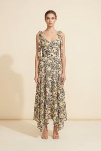 Floral-Print Midi Dress