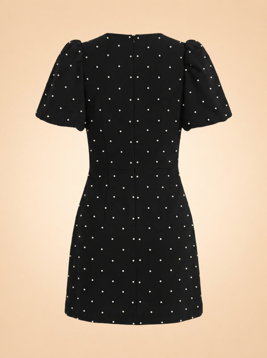 Veronica Bows & Rhinestones Dress