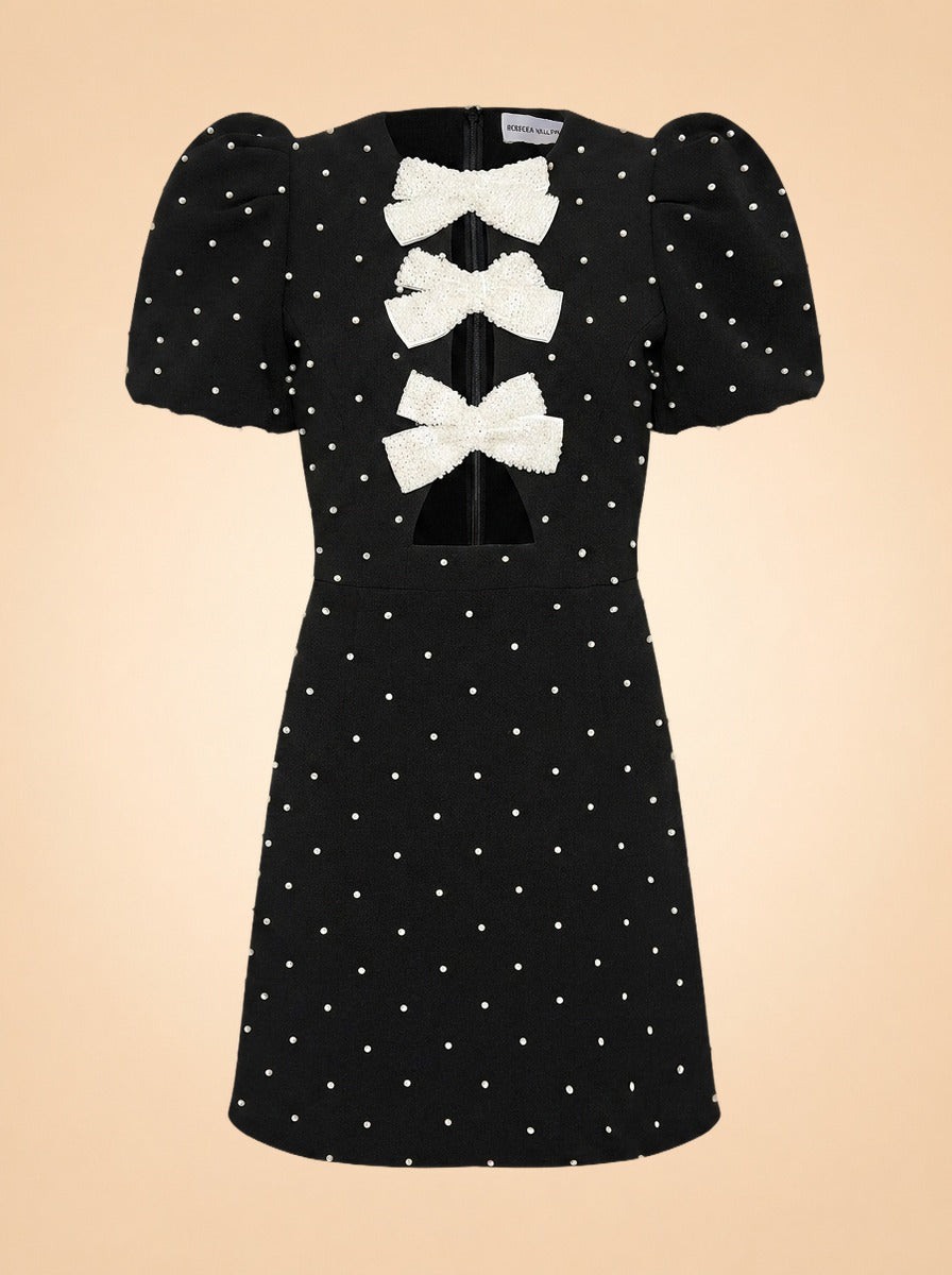 Veronica Bows & Rhinestones Dress