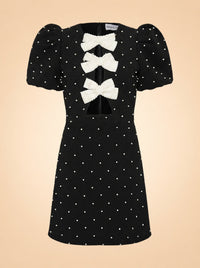 Veronica Bows & Rhinestones Dress