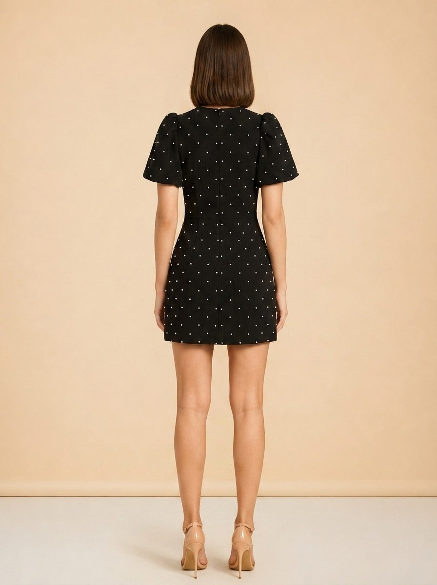 Veronica Bows & Rhinestones Dress