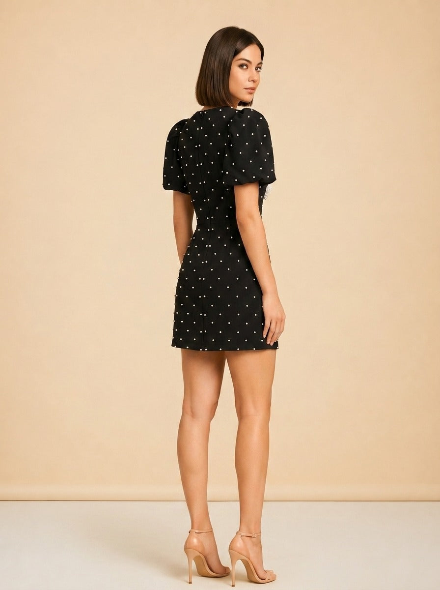 Veronica Bows & Rhinestones Dress