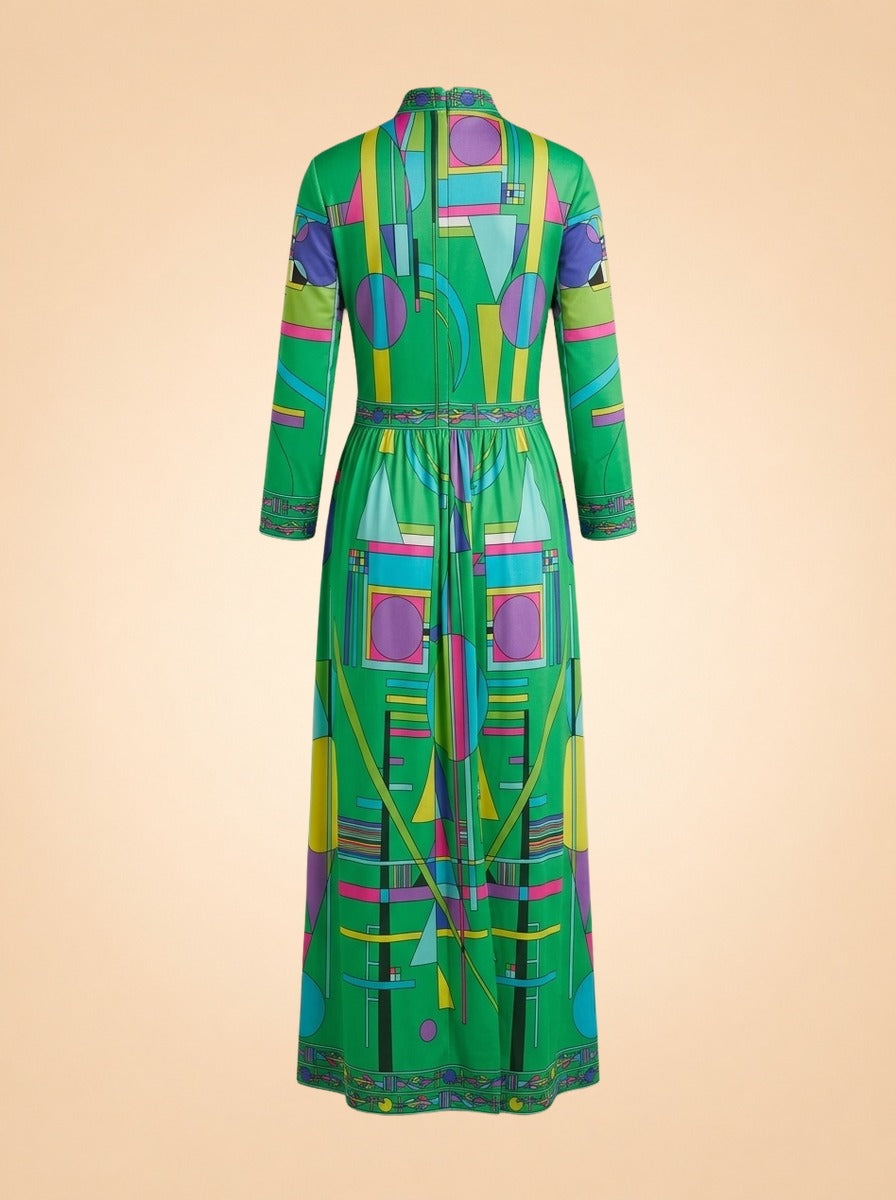 Vintage Green Dress ghost_back