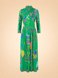 Vintage Green Dress ghost_front