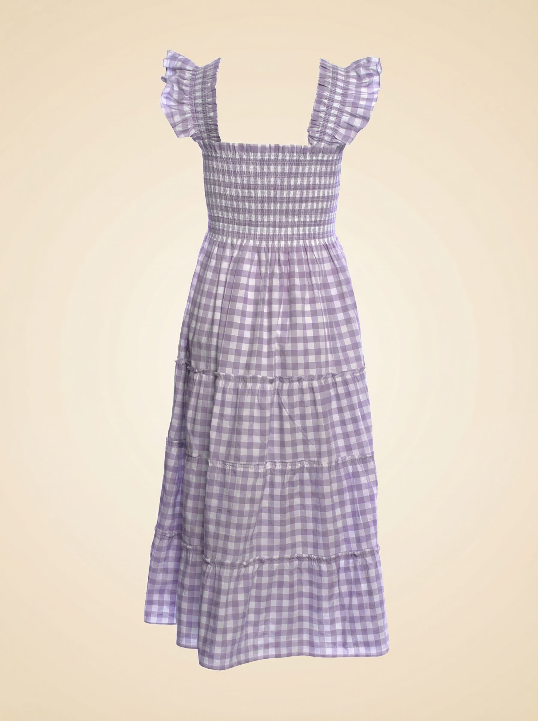 Hill House Nap Dress Purple Gingham - back