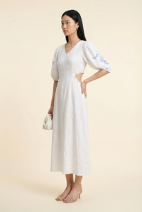 White Linen Dress