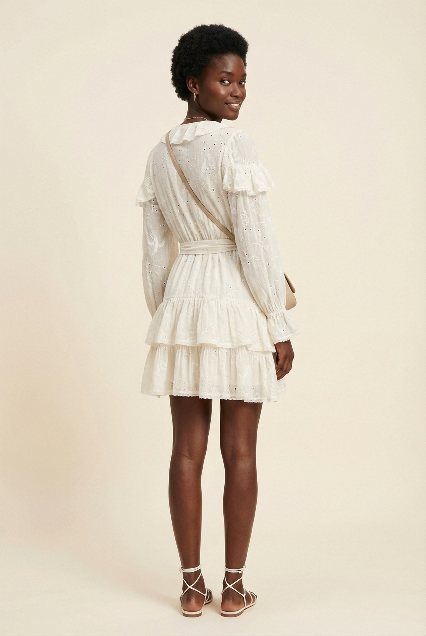 Cream Lace Coverup