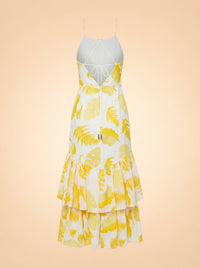 Wray Jacquard Cotton Tiered Dress