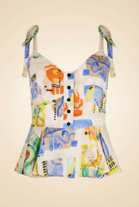 Wylie Tie Shoulder Printed Top