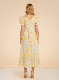 Yellow Floral model_back
